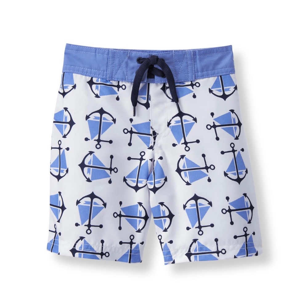 Janie & Jack seafaring swim trunk